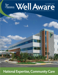 Well Aware magazine cover with the caption National Expertise, Community Care